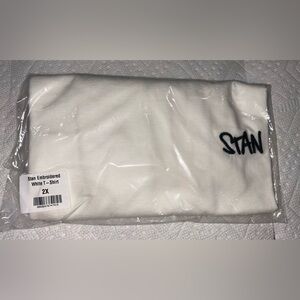 Eminem “Stan” Embroidered White T Shirt.-Reissue. Brand new in package. Size 2X